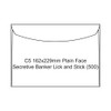 Candida C5 162x229mm Plain Face Secretive Banker Lick and Stick Box of 500 | Mega Office Supplies