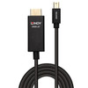 Lindy Black, 2m Active Mini DisplayPort to HDMI Cable with HDR | Mega Office Supplies