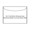 Candida C6 114x162mm Window Face Secretive Banker Lick and Stick Box of 500 | Mega Office Supplies