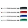 Staedtler Whiteboard Compact Marker Bullet Point Lumocolor plus Eraser Assorted Pack 4 | Mega Office Supplies