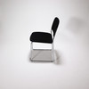 Rapidline Evo Chair Visitor Sled Base Black Fabric