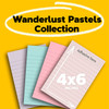 Post-it Wanderlust Pastels Collection Lined 101mm x 152mm 4621r-4ssnrp Super Sticky Notes Pack 4 | Mega Office Supplies