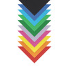 Quill 80gsm Assorted Colours Shapes Matte Triangles Pack 360 | Mega Office Supplies