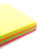 Quill 80gsm Shapes Square 127mm Fluoro Assorted Pack of 100