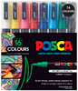 Posca PC-3M Paint Marker Pen Bullet Fine Assorted Wallet of 16 (PC3M16C)