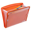 ColourHide Zip It A4 Expanding File Tangerine | Mega Office Supplies