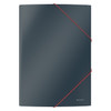 Leitz Cosy 3 Flap Folder Card A4 Grey Pack of 10