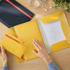 Leitz Yellow Cosy 3 Flap Folder with Pocket A4 Pack of 10