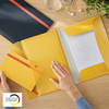 Leitz 3 Flap Folder with Pocket A4 Yellow Cosy Pack of 10 | Mega Office Supplies
