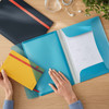 Leitz Cosy 3 Flap Folder with Pocket A4 Blue Pack of 10 | Mega Office Supplies