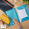 Leitz 3 Flap Folder with Pocket A4 Blue Cosy Pack of 10 | Mega Office Supplies