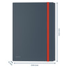 3 Flap Folder with Pocket A4 Grey Pack of 10 Leitz Cosy