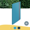 3 Flap Folder with Display Book A4 Pack of 10 Leitz Blue Cosy