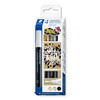 Staedtler 349 Lumocolor Paint Acrylic Marker with Bullet Tip Assorted Colours Pack of 4 | Mega Office Supplies
