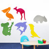 Visionchart Sana Aussie Animals Easy Stick Tiles 600 x 600mm Assorted Pack of 6 | Mega Office Supplies