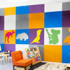 Visionchart Easy Stick Tiles 600 x 600mm Assorted Sana Aussie Animals Pack of 6 | Mega Office Supplies
