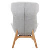 Rapidline Calypso Wing Back Lounge Chair Light Grey