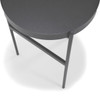 Rapidline Nido Round Side Table  Black / Black 400mm Diameter x 635mm Height