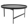 Rapidline 800mm Diameter x 435mm Height Black / Black Nido Round Coffee Table