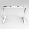 Rapidline Height Adjustable Workstation Frame White Boost Plus Single Sided | Mega Office Supplies