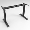 Rapidline Boost Plus Single Sided Height Adjustable Workstation Frame Black | Mega Office Supplies