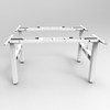 Rapidline Back To Back Height Adjustable Workstation Frame White Boost Plus | Mega Office Supplies