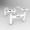 Rapidline Frame White Boost Plus Back To Back Height Adjustable Workstation | Mega Office Supplies