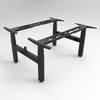 Rapidline Boost Plus Back To Back Height Adjustable Workstation Frame Black | Mega Office Supplies
