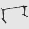 Rapidline Boost Light Single Sided Height Adjustable Workstation Frame Black | Mega Office Supplies