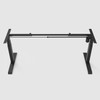 Rapidline Frame Black Boost Light Single Sided Height Adjustable Workstation | Mega Office Supplies