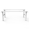 Rapidline Frame White Boost Static Back To Back Fixed Height Workstation | Mega Office Supplies