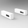 Rapidline Boost Plus Single Sided Workstation Cable Tray and Screen Mounting Arm White | Mega Office Supplies