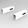 Rapidline Mounting Arm White Boost Plus Single Sided Workstation Cable Tray and Screen | Mega Office Supplies