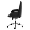 Rapidline Accord Black Leather Medium Back Executive Chair