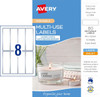 Avery Multi-Use Labels with Silver Border - 10/Pack - 94 x 32 mm, Laser & Inkjet | 8UP | Mega Office Supplies