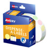 Avery Assorted Pastel Colours Dispenser Labels - Circle 14 mm - 600/Pack | Mega Office Supplies