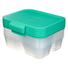 Sistema Meal Prep Storage Box 1.9L Minty Teal Pack 5 Nest It | Mega Office Supplies