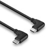 USB 2.0 Type C Cable 2 x 90 Degree Lindy 0.5m