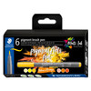 Staedtler 371 Pigment Arts Brush Pen Yellows and Oranges Pack of 6 | Mega Office Supplies