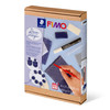 Fimo 8025 HTC Oven-Bake Modelling Clay How-To-Create Set "Denim Design" | Mega Office Supplies