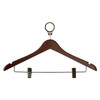 Dolphy Security Wooden Cloth Hanger with Clips Brown Pack of 50 | Mega Office Supplies