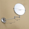 Dolphy Mirror Wall Mount Chrome 5X Magnifying | Mega Office Supplies