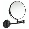 Dolphy 5X Magnifying Mirror Wall Mount Black | Mega Office Supplies