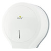 Dolphy White Classic Jumbo Toilet Roll Dispenser | Mega Office Supplies