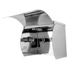 Dolphy Silver Stainless Steel Single Toilet Roll Holder with Shelf | Mega Office Supplies