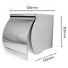 Dolphy Single Toilet Roll Holder with Shelf Silver Stainless Steel | Mega Office Supplies
