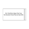 Candida DLX 120x235mm 80gsm Plain Face Non-Secretive Pocket Peel and Seal Box of 500 | Mega Office Supplies