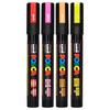 Posca PC-5M Paint Marker Pen Fluoro Assorted Bullet Medium Wallet of 4