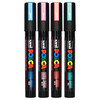 Posca PC-5M Paint Marker Pen Metallic Assorted Bullet Medium Wallet of 4