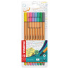 Stabilo 88/8-01 Point 88 Fineliner Pastel Assorted Wallet 8 | Mega Office Supplies